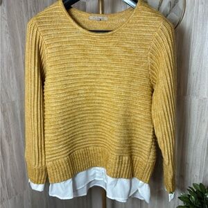 My Danielle Mustard Yellow Knit Sweater